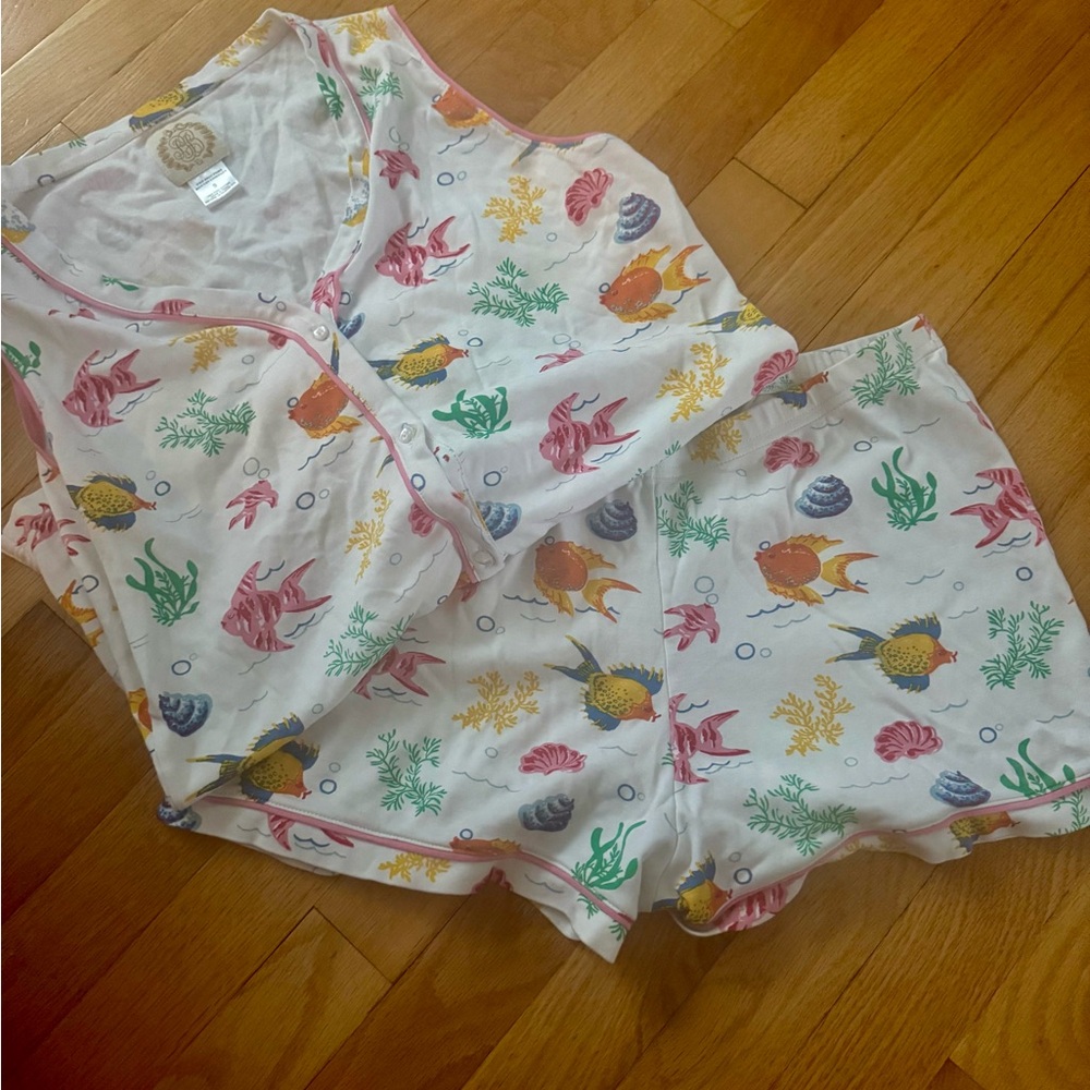 The Beaufort Bonnet Company Sea Life Pajama Set